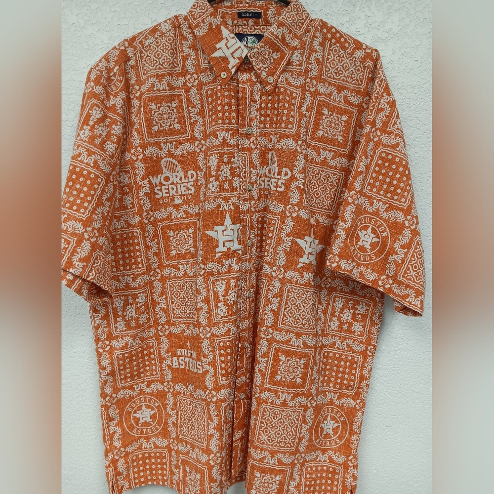 COPY - REYN SPOONER 2017 ASTROS WORLD SERIES BUTTON DOWN SHIRT
